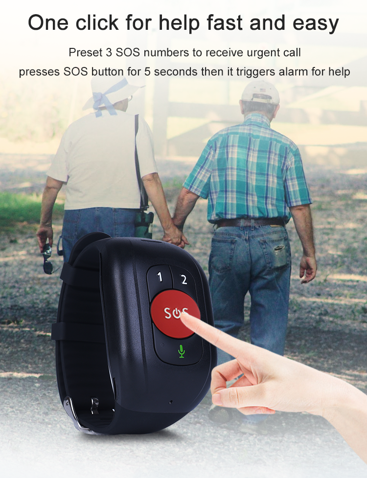 Elder 4G LTE GPS Tracker Brace - Fall Detection Watch review and price