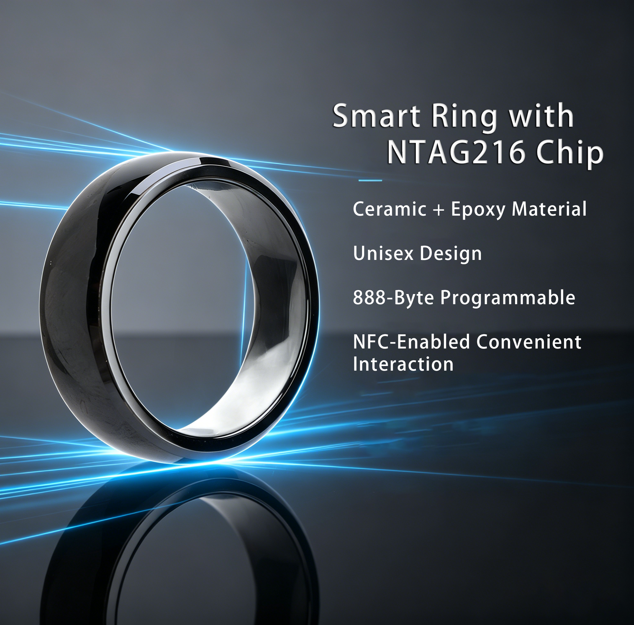 Ntag216 NFC Full Ceramic Smart - Smart Ring Nfc Pay review and price
