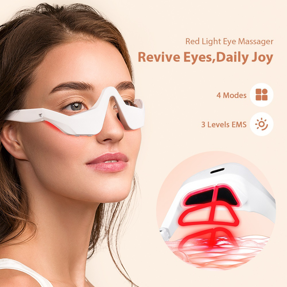 Eye Massager Under Eye Red Lig - Light Therapy Glasses review and price