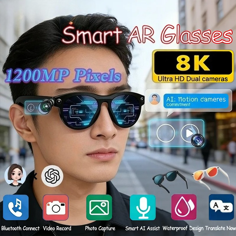 8KHD Smart AI Glasses Color Ch - Smart Glasses Lens review and price