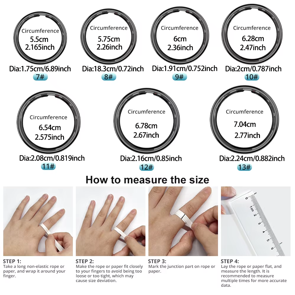 R09 Smart Ring Men Women with  - Temperature Ring Skin review and price