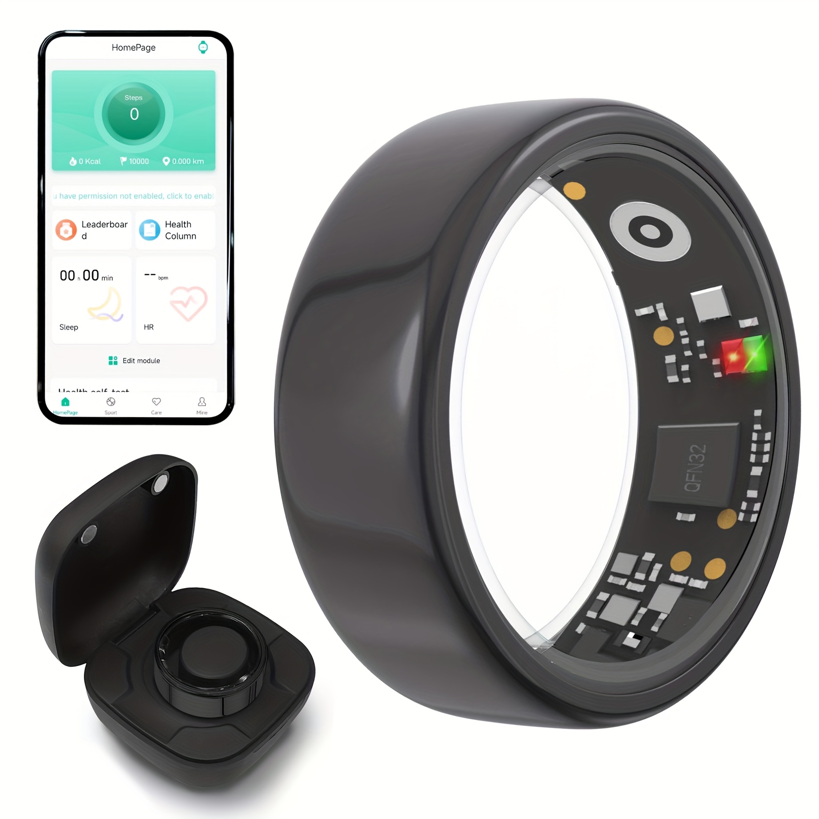 Smart Ring Men Women with Char - Temperature Ring Skin review and price